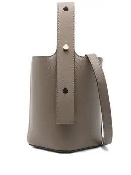 Loewe mini Pebble top-handle leather bucket bag 31164859