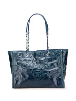 Chanel 2016-2017 Small Glazed Calfskin Deauville tote bag 31343567