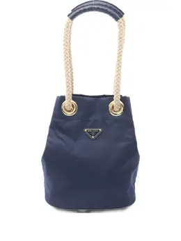 Prada 2010s Mariner rope-detail bucket bag 31292612