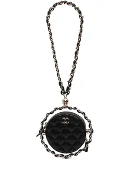 Chanel 2021 CC Quilted Lambskin Round Chain Around Clutch With Chain shoulder bag 31349038
