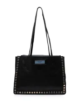Prada 2010-2025 Glace Calf Studded Etiquette tote bag 31344077