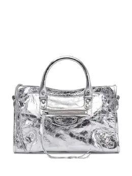 Balenciaga Le City metallic leather tote bag 31002654