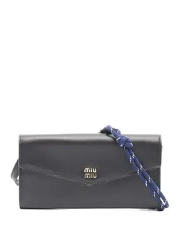 Miu Miu 2020s Nastr leather rope-detail clutch bag 31179656