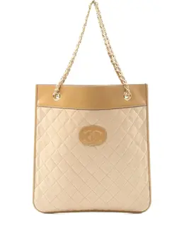Chanel 1986-1988 matelassé chain tote bag 31178577