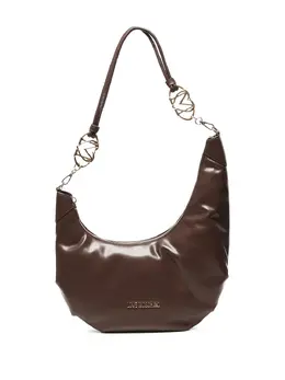 Love Moschino logo-plaque crescent shoulder bag 31091932