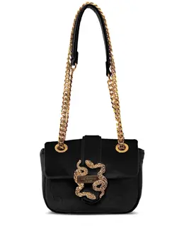 Just Cavalli snake-buckle velvet cross body bag 31034638