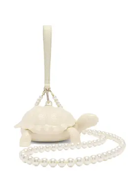 Simone Rocha turtle faux-pearl strap clutch bag 30545763