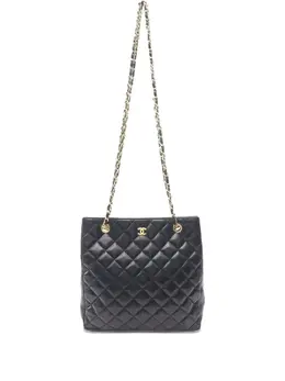 Chanel 1986-1988 matelassé-quilting chain-strap cross body bag 31178550