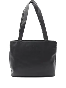 Chanel 2000-2002 medium interlocking-CC leather tote bag 31179858
