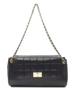 Chanel 2002-2003 Chocolate Bar W lambskin shoulder bag 31179954