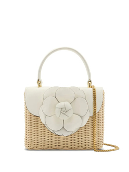Oscar de la Renta сумка-тоут с цветочной аппликацией, белый 25sh169wicwht | белый