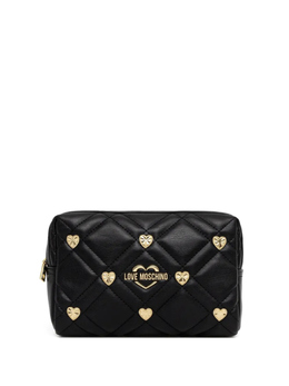 Сумка-клатч с сердечками Love Moschino, черный jc4197pp1ikd0 | черный