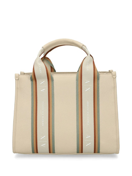 Сумка-шоппер Armani Exchange с полосками, нейтральный xw000935af13685 | нейтральные цвета