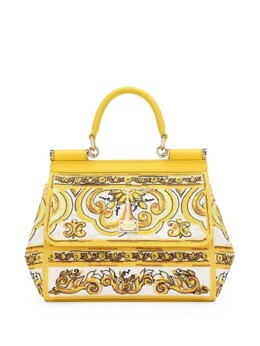 Dolce & Gabbana сумка-тоут Sicily среднего размера, желтый bb6003aw050 | желтый