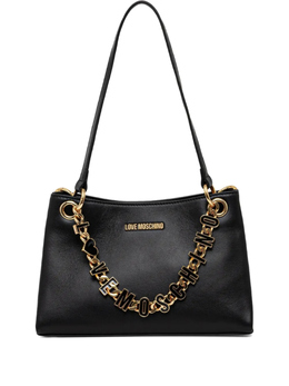 Сумка через плечо с подвеской-логотипом Love Moschino, черный jc4073pp1 | черный