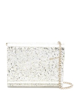 Jimmy Choo клатч Candy с блестками, серебристый j000118287 | серебристый