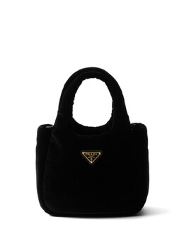 Мини-сумка из мягкого бархата Prada, черный 1ba410vooo2c7p | черный