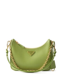 Мини-сумка Re-Edition из сафьяновой кожи Prada, зеленый 1bc204vqomnzv | зеленый
