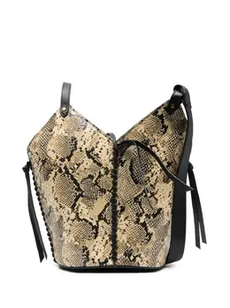 Isabel Marant snakeskin-print drawstring tote bag 31086688