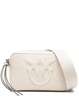Pinko embossed-logo calf leather cross-body bag 31119672