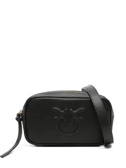 Pinko embossed-logo calf leather belt bag 31120308