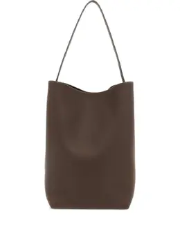 The Row N/S Park grain-leather shoulder bag 31273149