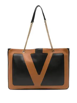 Valentino Garavani large double-strap logo-detail shoulder bag 31005697
