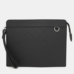 Louis Vuitton Stand Pouch Noir Damier Infini Leather Clutch Bag 1183045