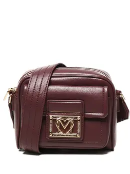 Love Moschino logo-plaque flap shoulder bag 31091926