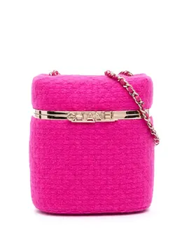 Chanel 2021-2025 Quilted Tweed Vanity Case crossbody bag 31365995
