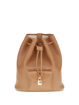 Loro Piana drawstring leather backpack 31192623