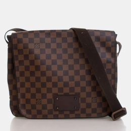 Louis Vuitton Brooklyn MM Brown Damier Ebene Coated Canvas Shoulder Bag 1184662