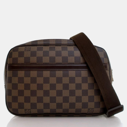 Louis Vuitton Reporter GM Brown Damier Ebene Coated Canvas Crossbody Bag 1184593