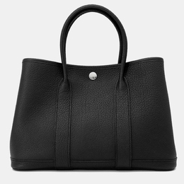 Hermes Garden Party TPM Black Negonda Leather Tote Bag 1183051