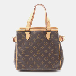 Louis Vuitton Batignolles Brown Monogram Canvas and Leather Shoulder Bag 1185393
