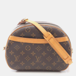Louis Vuitton Blois Brown Monogram Canvas Shoulder Bag 1185477