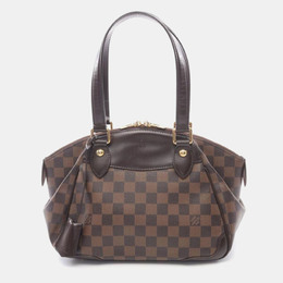 Louis Vuitton Verona PM Brown Damier Ebene Canvas Leather Shoulder Bag 1185392