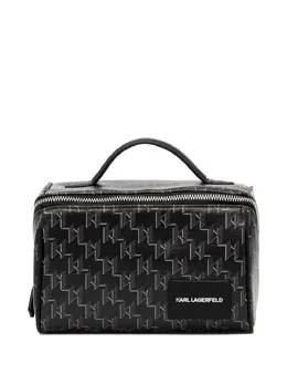 Karl Lagerfeld monogram top-handle wash bag 31142120