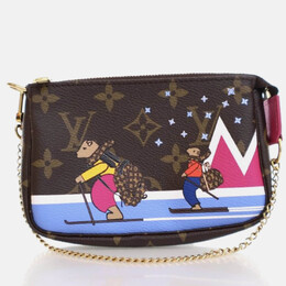 Louis Vuitton Christmas Animation Mini Pochette Monogram Canvas Bag 1184711