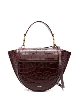 Wandler mini Hortensia crocodile-embossed bag 31189421