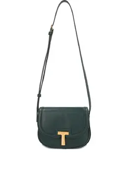 Сумка через плечо из кожи с Т-образной пластиной Tom Ford, зеленый 30039037 | зеленый