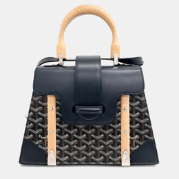 Goyard Black Coated Canvas and Leather Saigon Bag MM 1187365