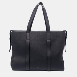 Christian Dior Black Leather Corolla Large Tote 1187357