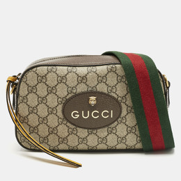 Gucci Beige/Brown GG Supreme Canvas and Leather Neo Vintage Shoulder Bag 1187256