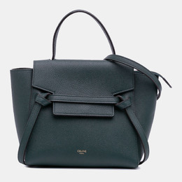 Celine Green Nano Grained Calfskin Belt Bag 1187099