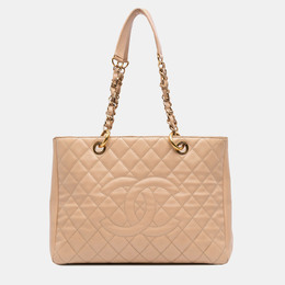 Chanel Beige Caviar Grand Shopping Tote 1187009