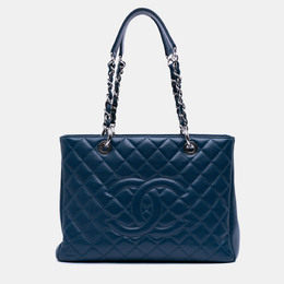 Chanel Blue Caviar Grand Shopping Tote 1186977