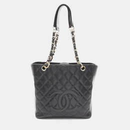 Chanel PST Black Leather Tote Bag 1188129