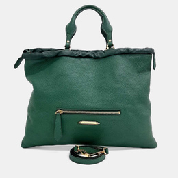 Burberry Green Leather Shoulder Bag 1187375