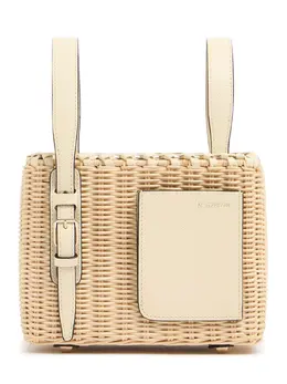 Valextra Mini Bucket Wicker Top Handle Bag 82iwaa008-tudxvw2